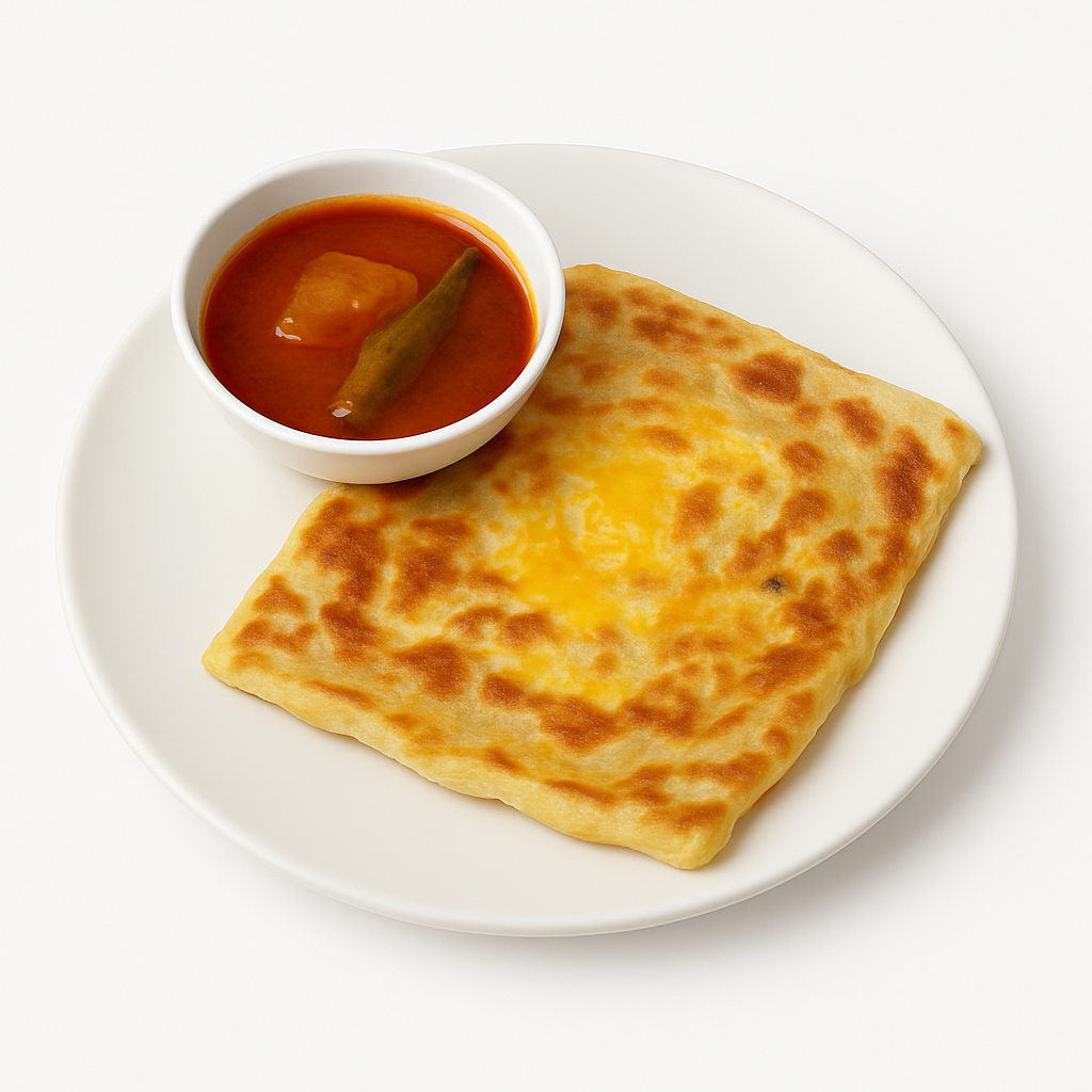 Roti Telur (Roti Canai with Egg)